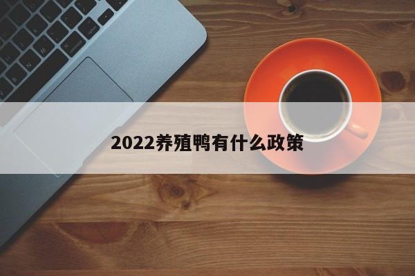 2022养殖鸭有什么政策